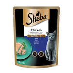 Sheba Cat Wet Food Pouch 70g Chicken Premium Loaf