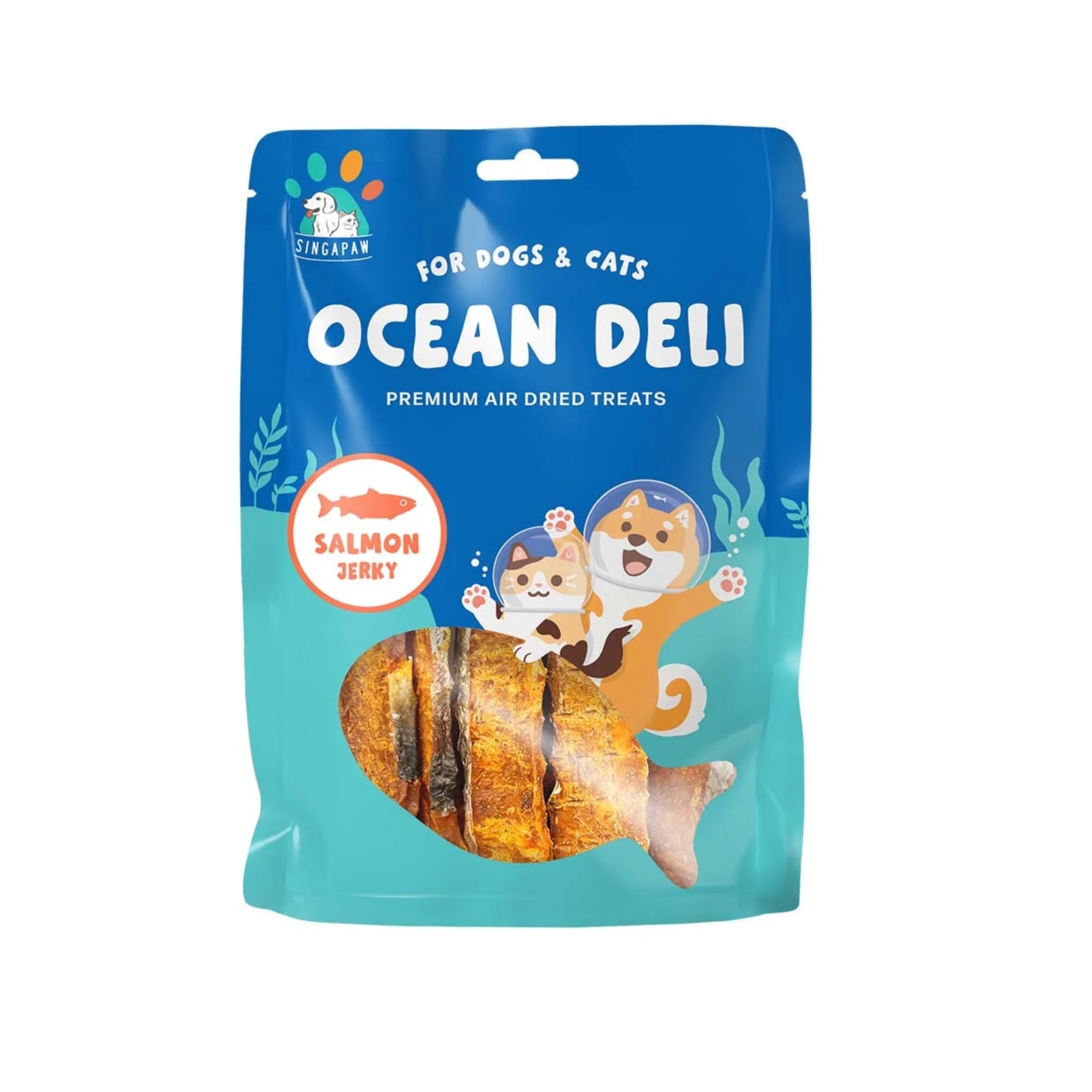 Singapaw Salmon & Pollock Cat & Dog Treats Salmon Jerky