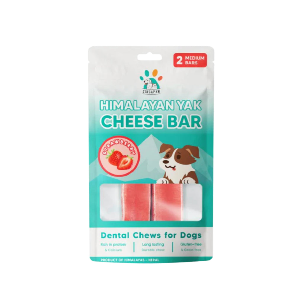 Singapaw Himalayan Yak Cheese Bar Strawberry Medium