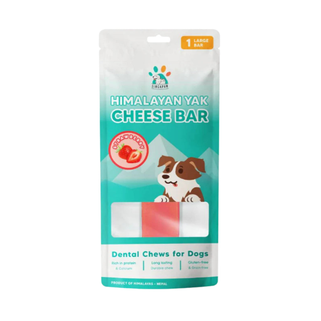 Singapaw Himalayan Yak Cheese Bar Strawberry Large