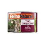 [Bundle of 12] Feline Natural Cat Canned Food 170g - Grain-Free, Rich In Protein Lamb & Venison