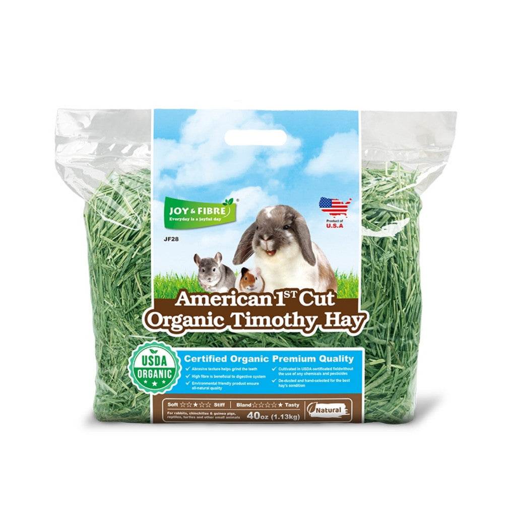 High-Fiber Natural Feed for Small Pets 1st Cut Organic 40oz