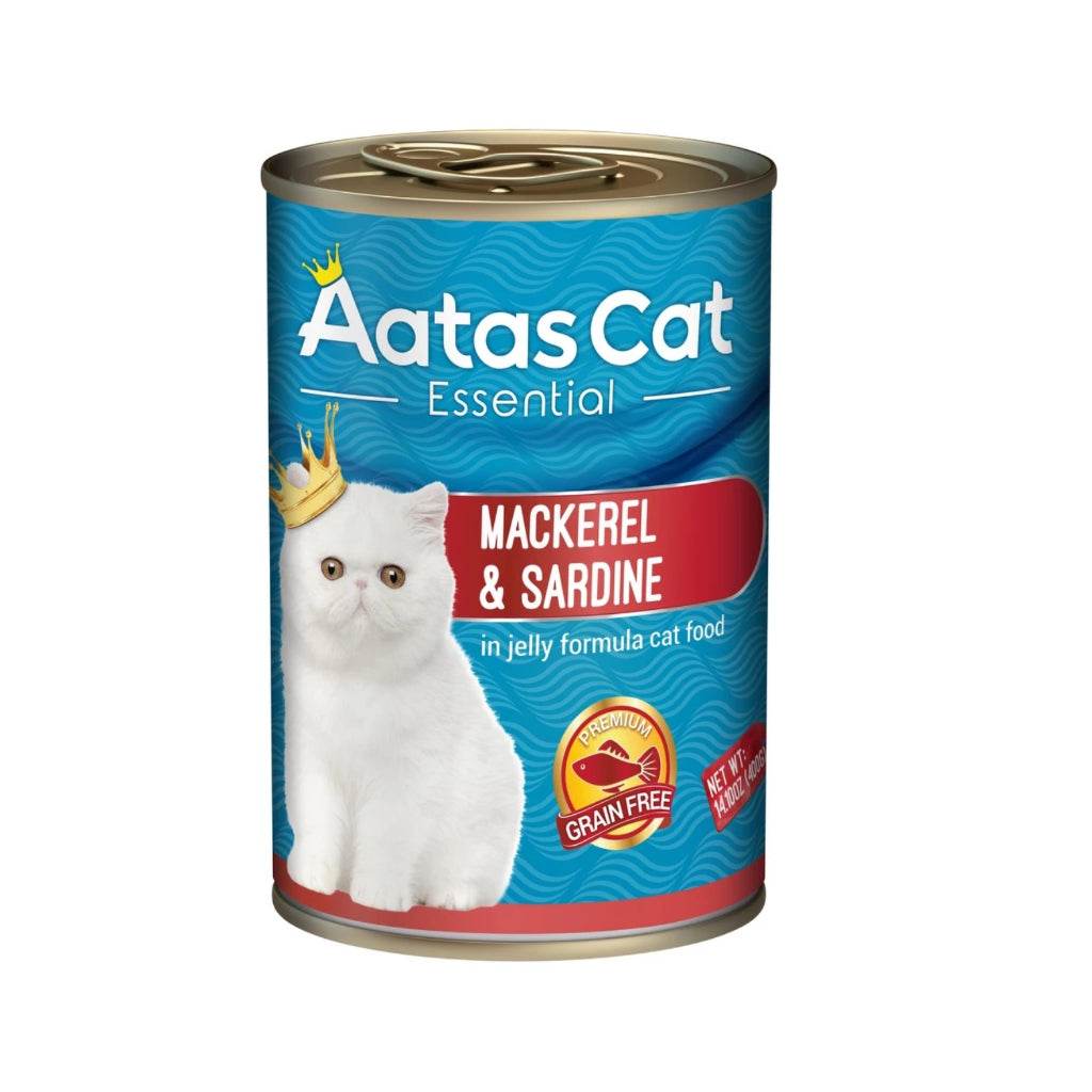 Aatas Cat Soupy Stew Tuna Red Meat In Gravy & Essential In Jelly 400g E: Mackerel&Sardine