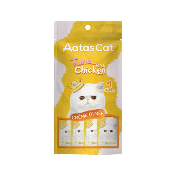 Aatas Cat Crème Purée 14g x 4 Sachets