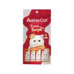 Aatas Cat Crème Purée 14g x 4 Sachets Tuna with Surimi