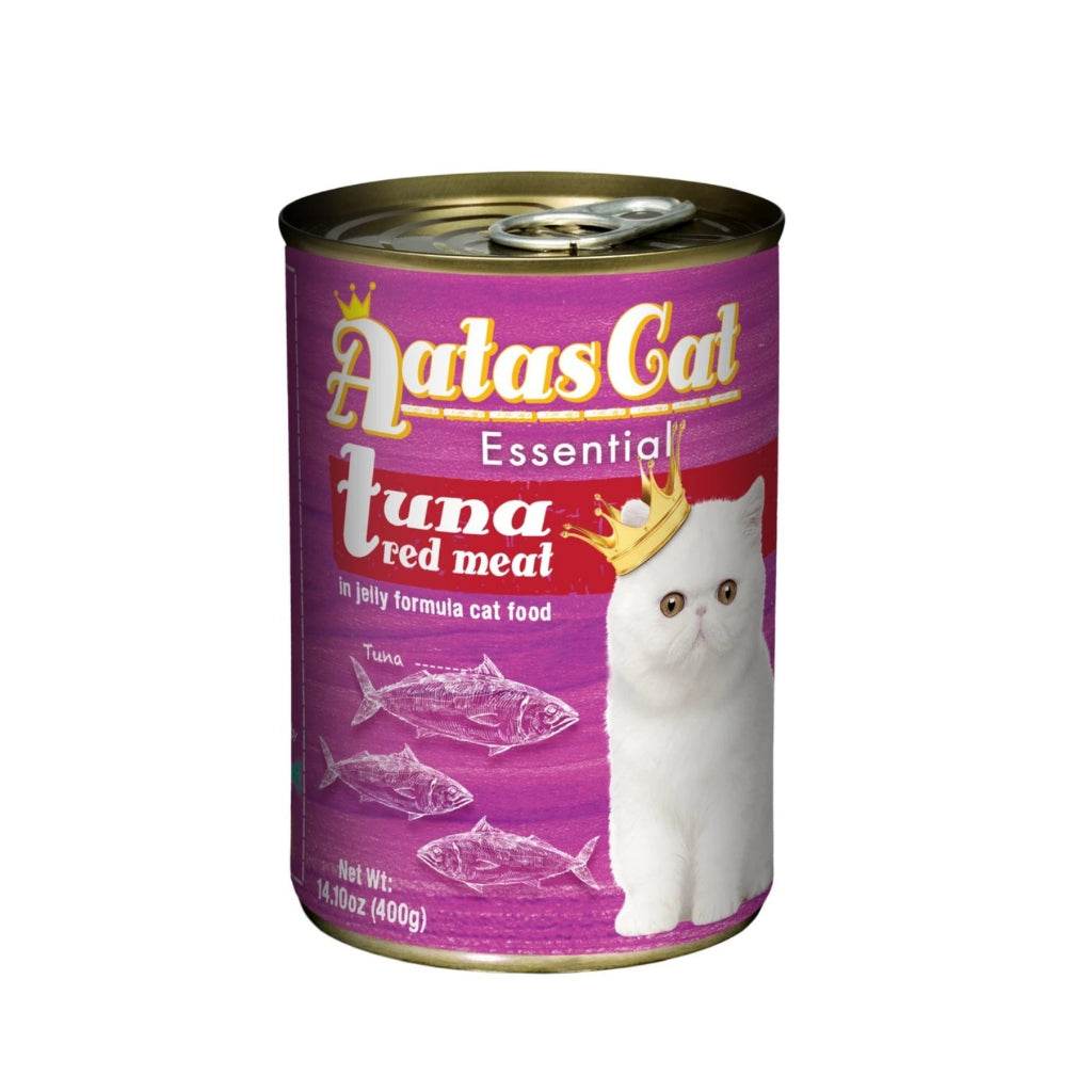 Aatas Cat Soupy Stew Tuna Red Meat In Gravy & Essential In Jelly 400g E: Tuna Red Meat