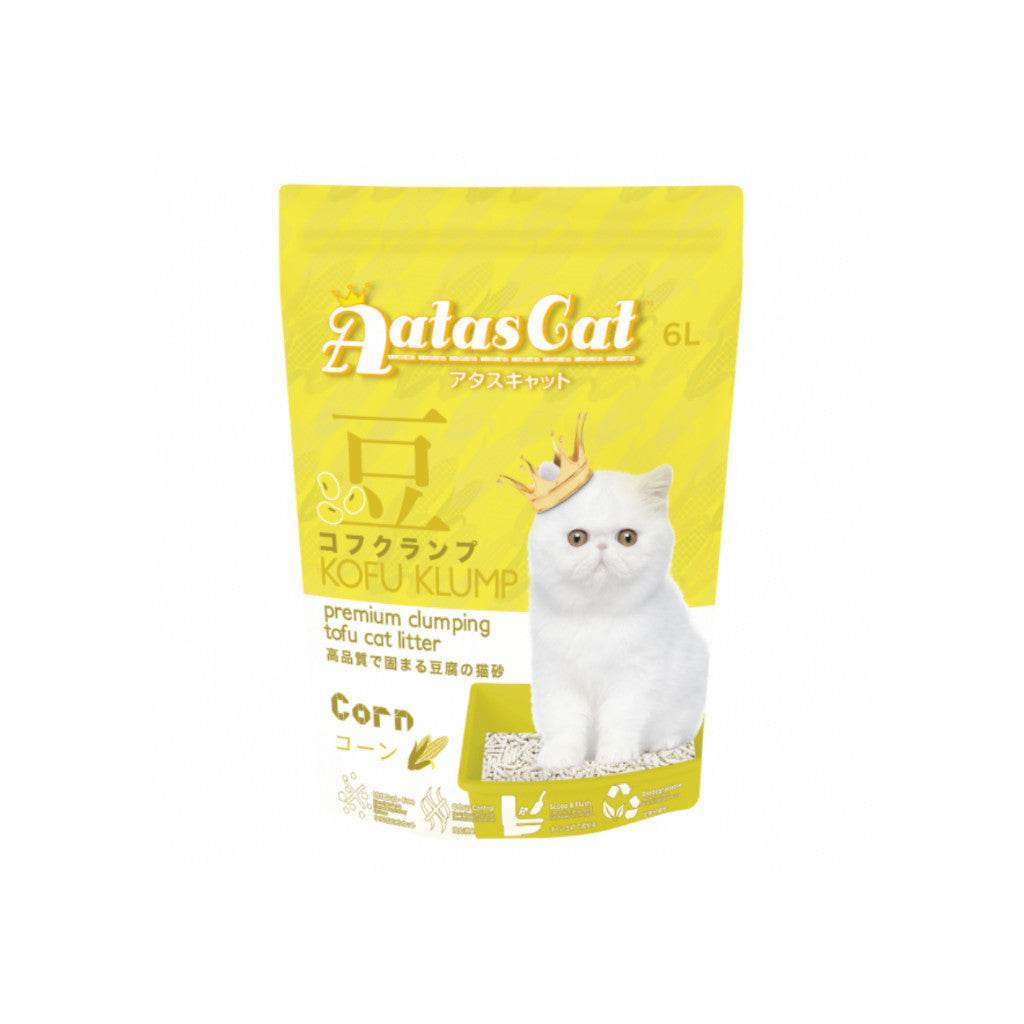 Aatas Cat Premium Cat Litter - 6L/7L/10L Corn 6L Cat Litter