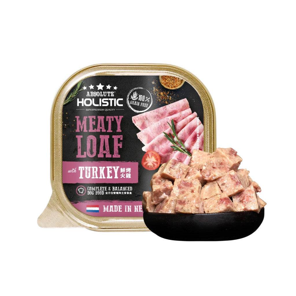 Absolute Holistic Meaty Loaf Pate Dog Food Turkey