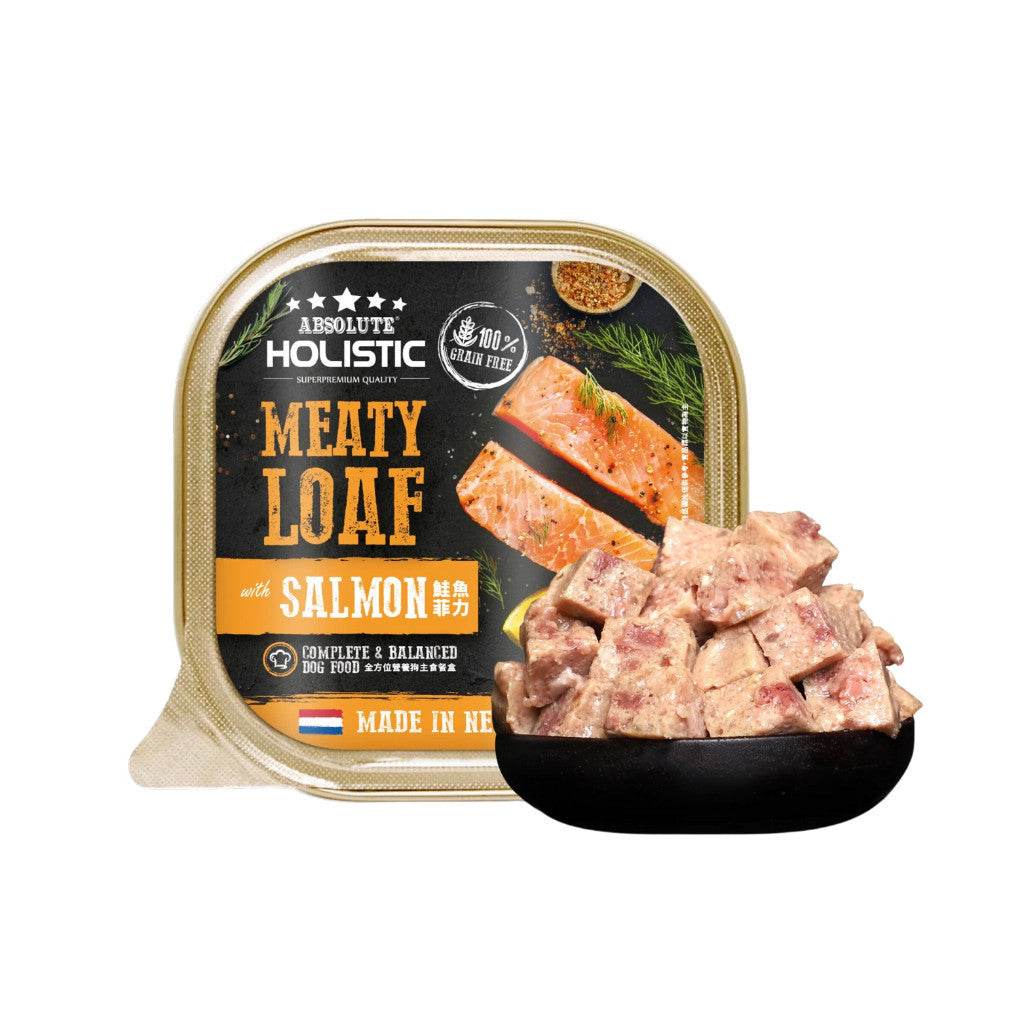 Absolute Holistic Meaty Loaf Pate Dog Food Salmon