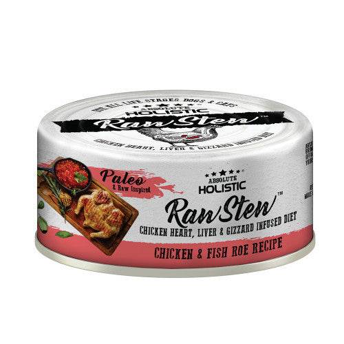 80g Absolute Holistic Raw Stew Chicken & Fish Roe