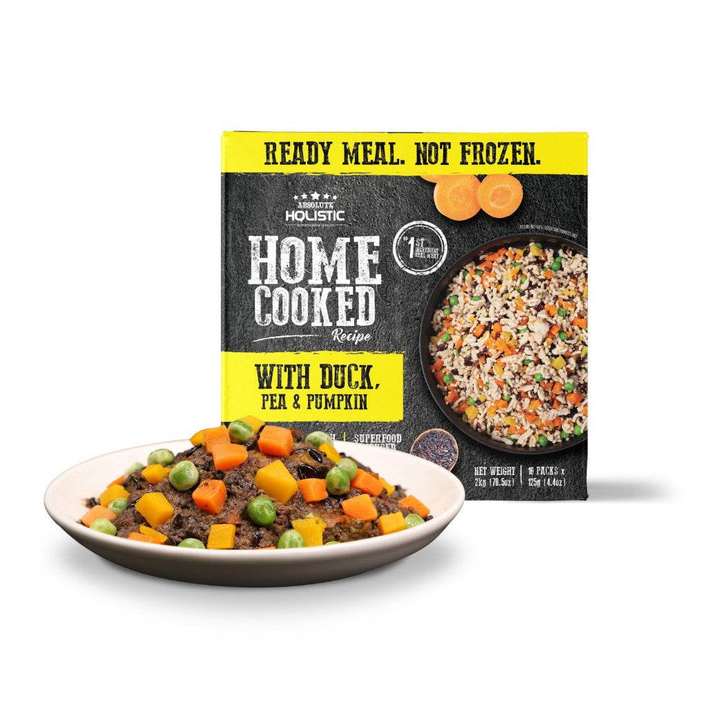 Absolute Holistic Home Cooked Dog Food - Grain-Free DuckPeasPumpkin 2kg