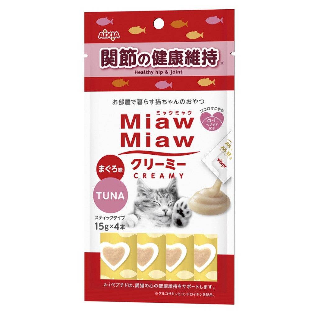 Aixia Miaw Miaw Creamy Purée Cat Treats 15g MMCM13 Hip & Joint