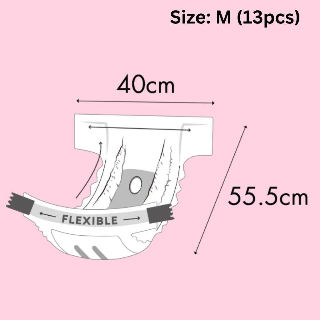 Altimate Pet Antibacterial Disposable Female Pet Diaper Female Medium 13pcs