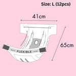 Altimate Pet Antibacterial Disposable Female Pet Diaper Female Large 12pcs