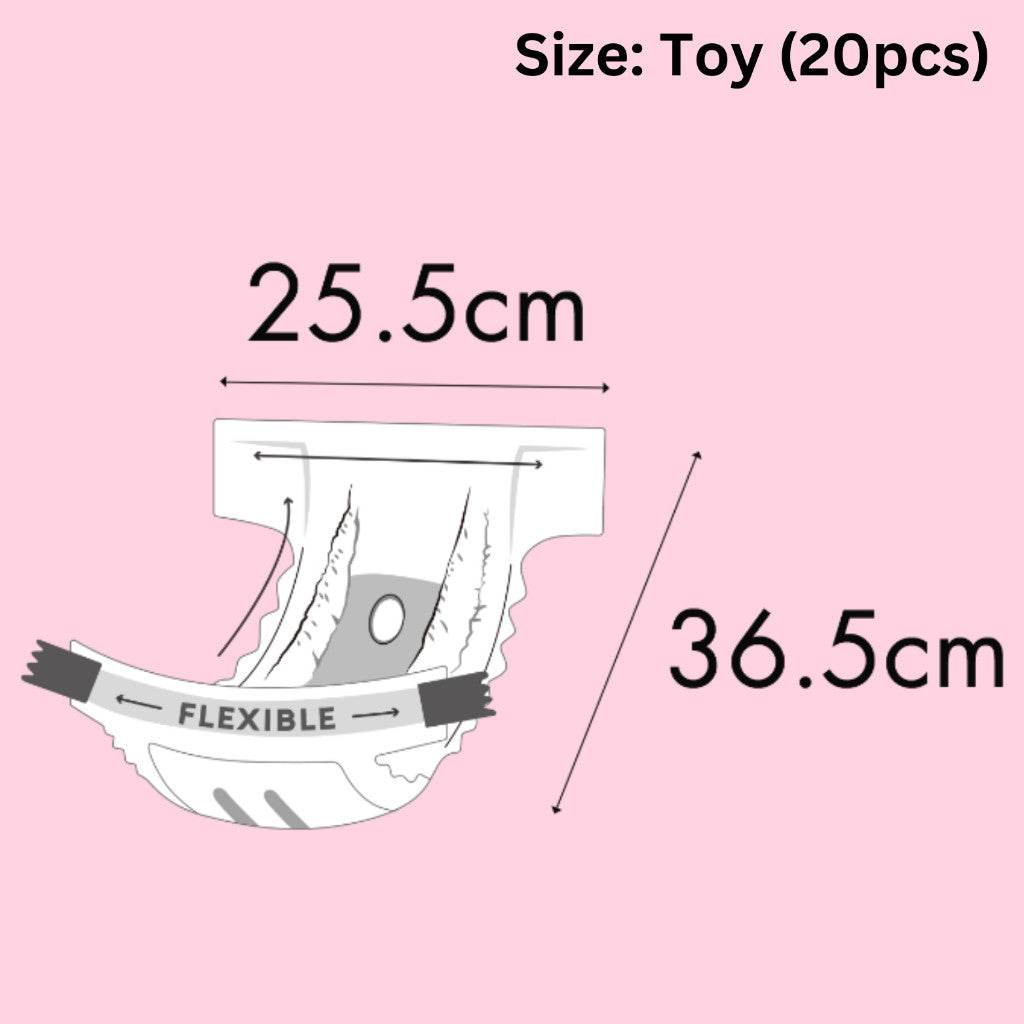 Altimate Pet Antibacterial Disposable Female Pet Diaper Female Toy 20pcs