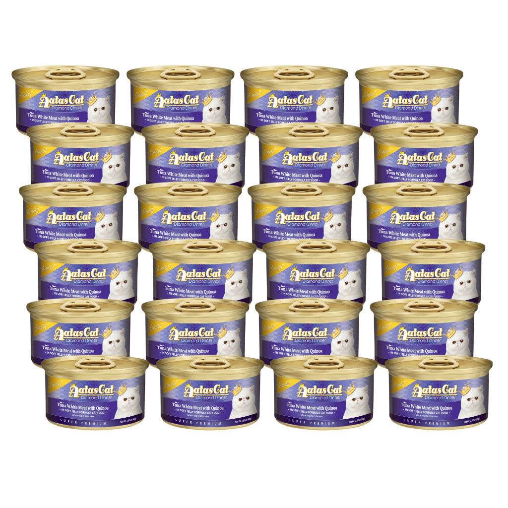 Bundle of 24 Aatas Cat Finest Wet Cat Food Tuna Quinoa