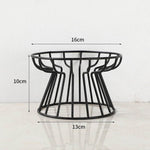 Pet Ceramic Bowl Black Iron Frame