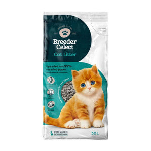 Breeder Celect Cat Litter 30L – Eco-Friendly, Absorbent & Dust-Free