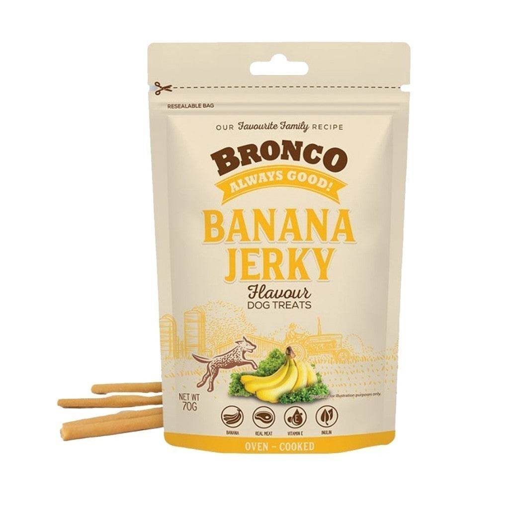 Bronco Jerky Dog Snack 70g Banana