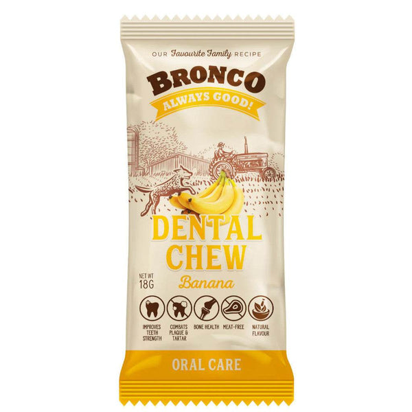Bronco Dental Chew 18g - Teeth Strength, Meat-Free, Natural