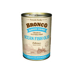 Bronco Wet Dog Food Can 390g - Grain & Gluten-Free Ocean Fish Olio