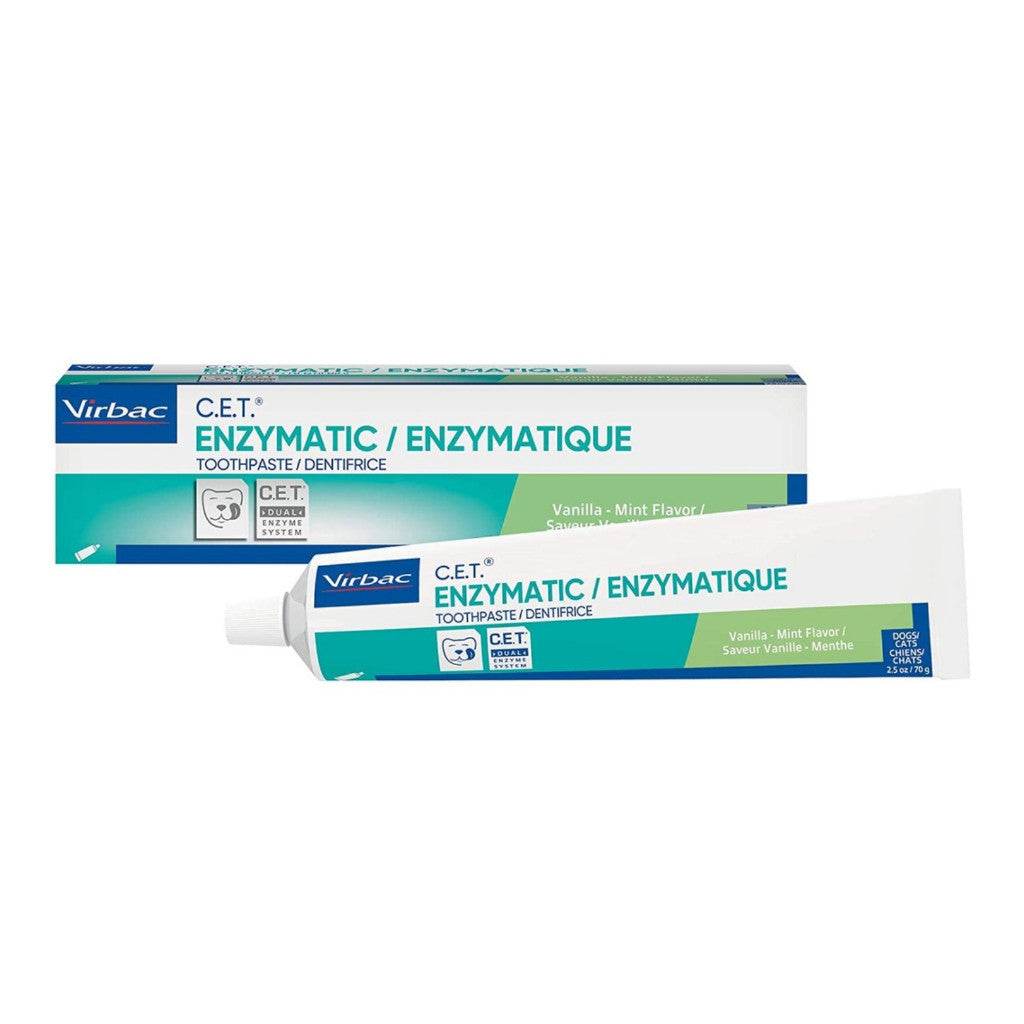Virbac C.E.T Enzymatic Dog Toothpaste 70g Vanilla Mint 70g