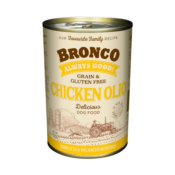 Bronco Wet Dog Food Can 390g - Grain & Gluten-Free