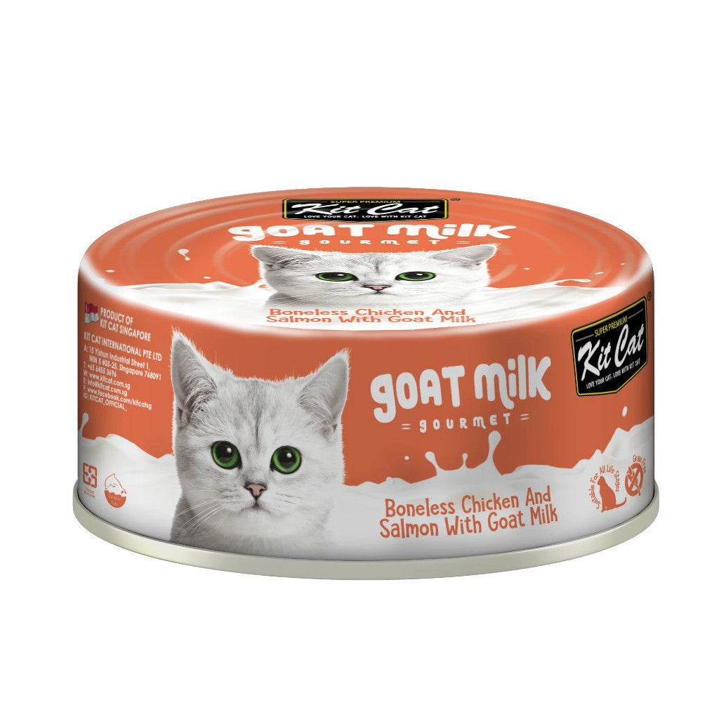 Kit Cat Goat Milk Gourmet Wet Food 70g Chicken & Salmon
