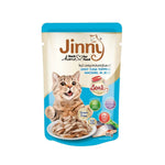 Jinny Cat Food Tuna Topping Salmon in Gravy 70g – Omega-3 Rich Tuna Mackerel