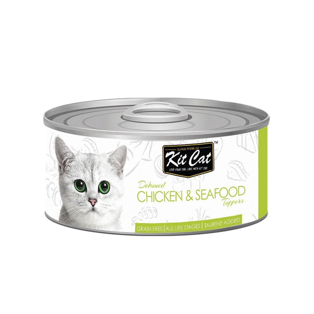 Kit Cat Deboned Food Topper 80g Chicken & Seafood