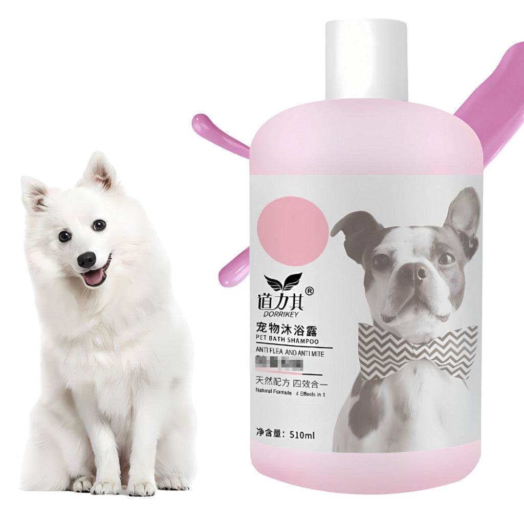 Dorrikey Pet Shower Shampoo 510ml Fleas&Mites(Purple)