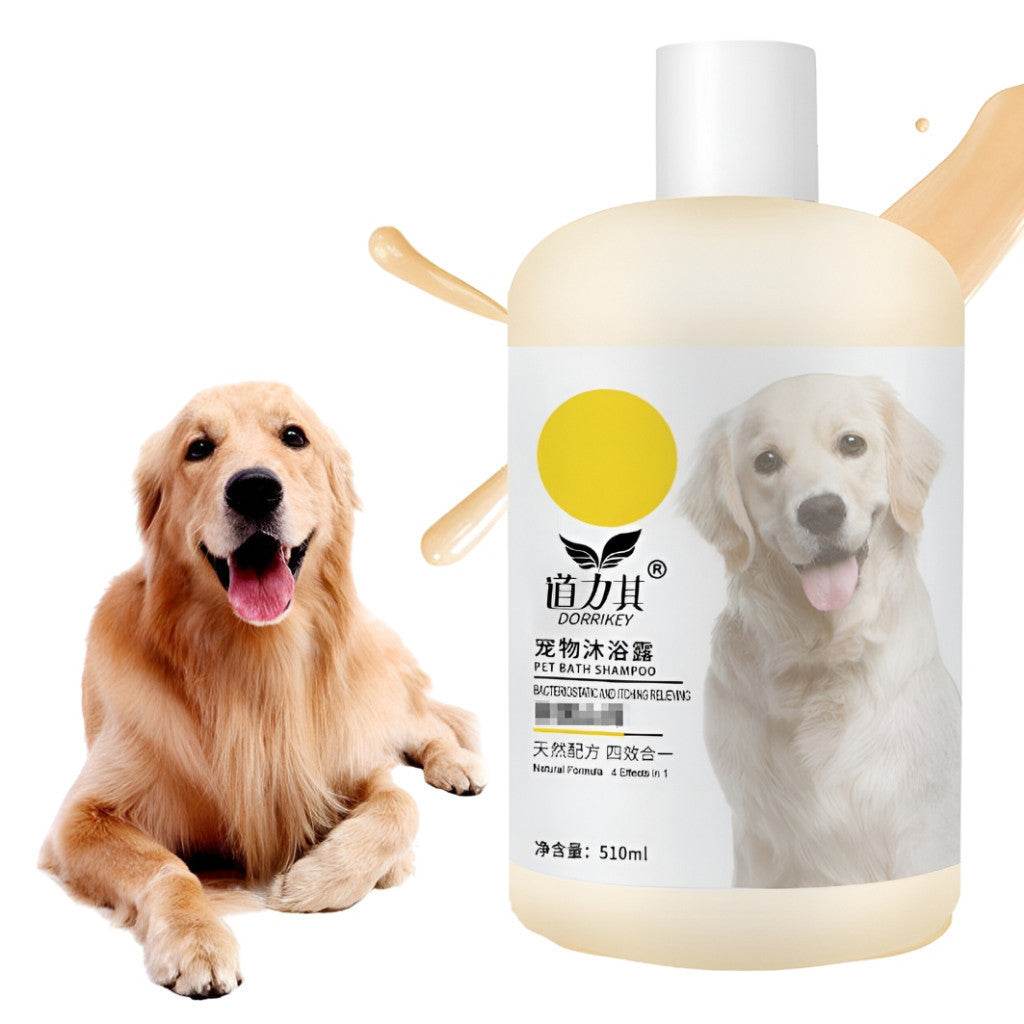 Dorrikey Pet Shower Shampoo 510ml Relieve Itch(Yellow)