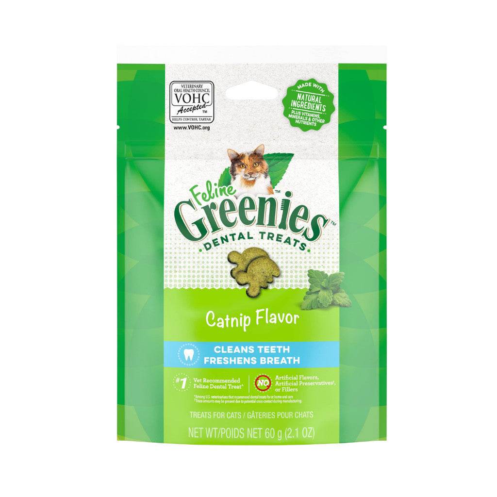 Feline Greenies Cat Dental Treats 60g Catnip