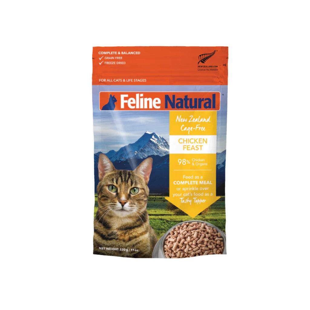 Feline Natural Freeze Dried Cat Food 320g/800g Chicken 320g