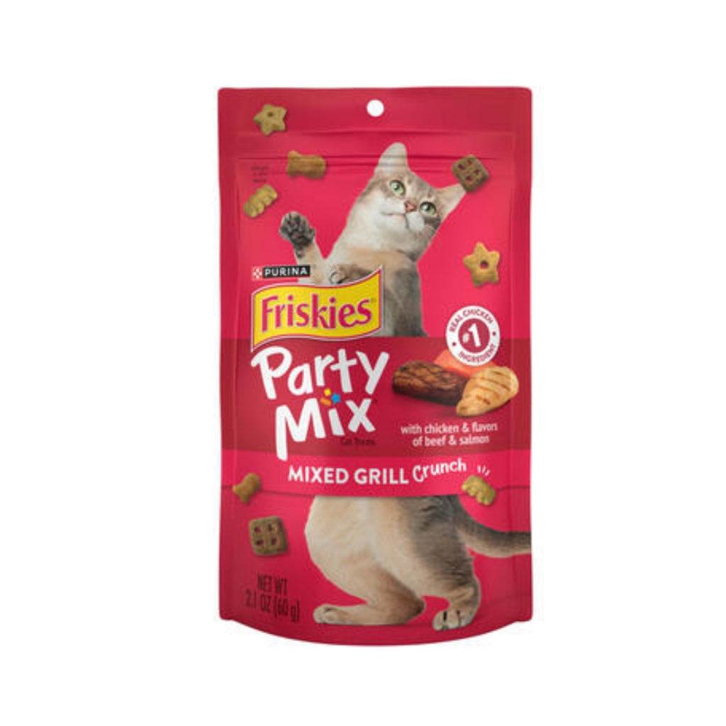 Friskies Party Mix Chicken Grilled Crunch Cat Food 60g Mixed Grilled Crunch