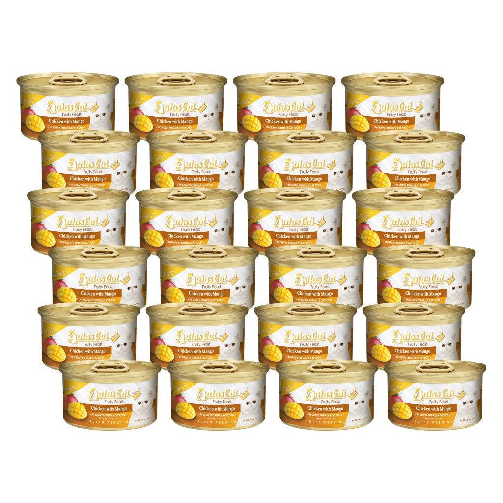Bundle of 24 Aatas Cat Finest Wet Cat Food Chicken Mango