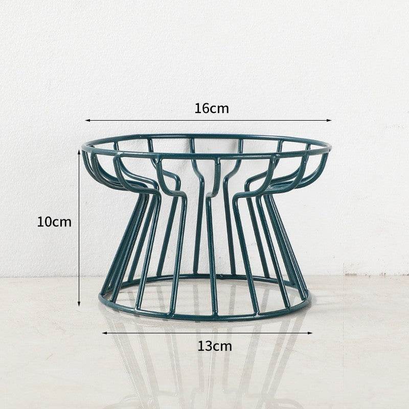 Pet Ceramic Plate/Frame Green Iron Frame