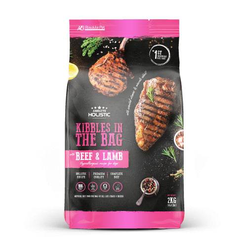Absolute Holistic Hypoallergenic Dry Dog Food Beef & Lamb 2kg