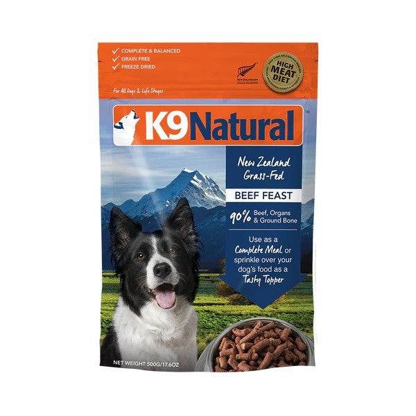 K9 Natural Freeze Dried 500g Beef