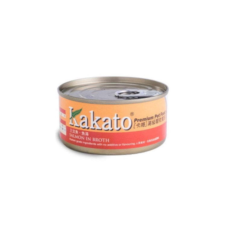 Kakato 70g Wet Food Can 70g Salmon in Broth