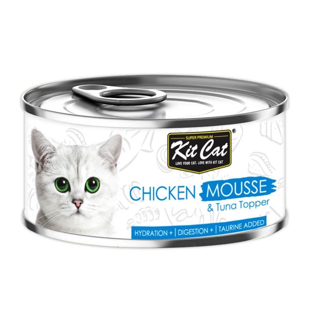 [Bundle of 24] Kit Cat Deboned Food Topper 80g Chicken Mousse Tuna
