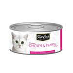 [Bundle of 24] Kit Cat Deboned Food Topper 80g Chicken & Prawn