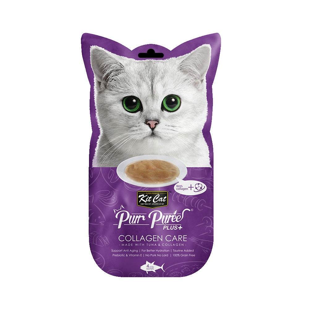 Kit Cat Purr Puree Cat Treats 4s/5s x 15g Collagen (Tuna)