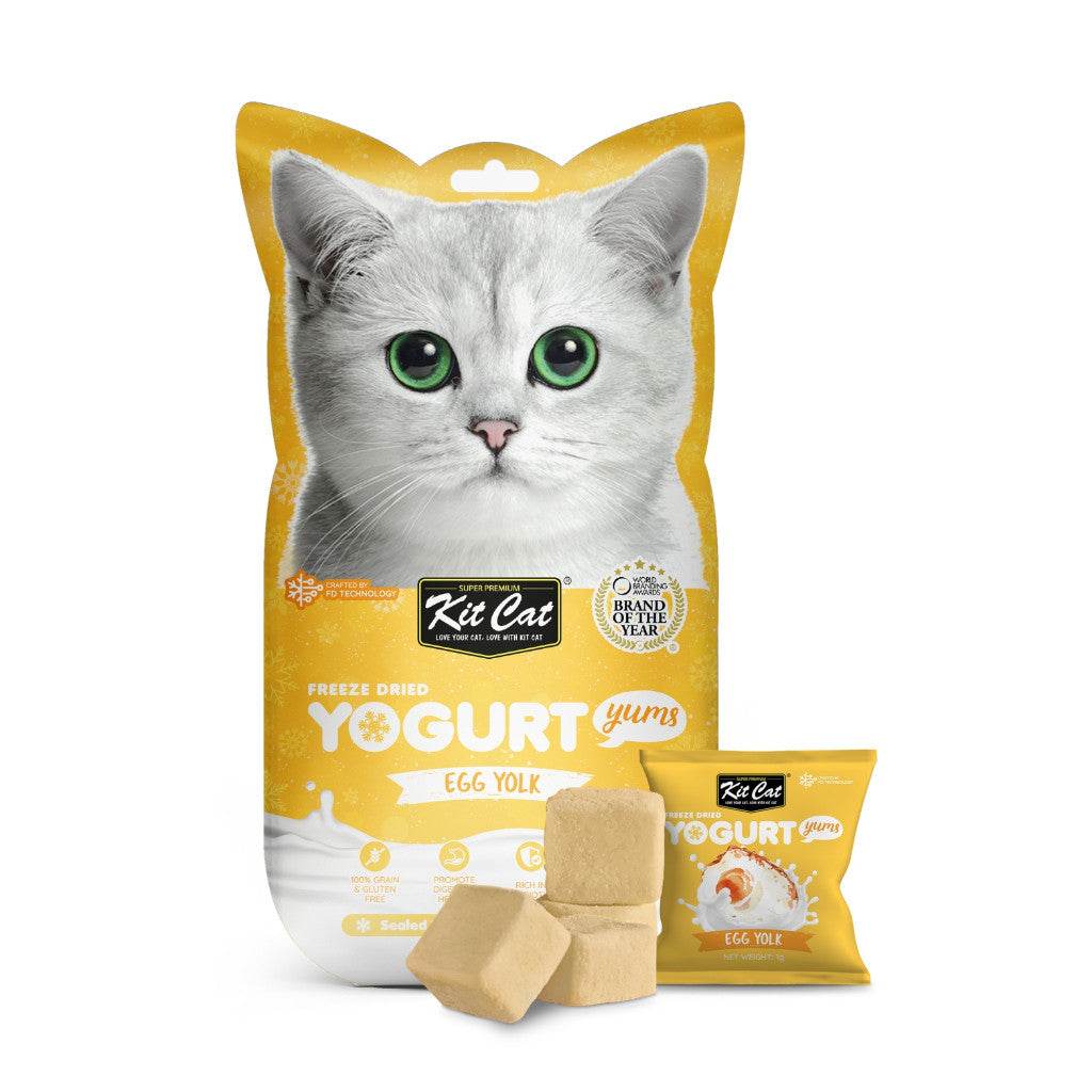 Kit Cat Yogurt Freeze Dried Cat Treats Egg Yolk