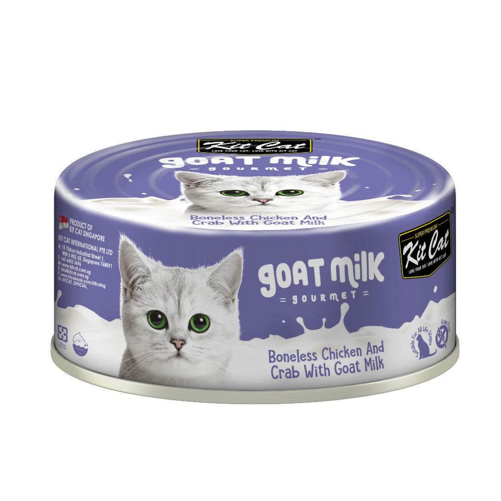 Kit Cat Goat Milk Gourmet Wet Food 70g Chicken & Crab
