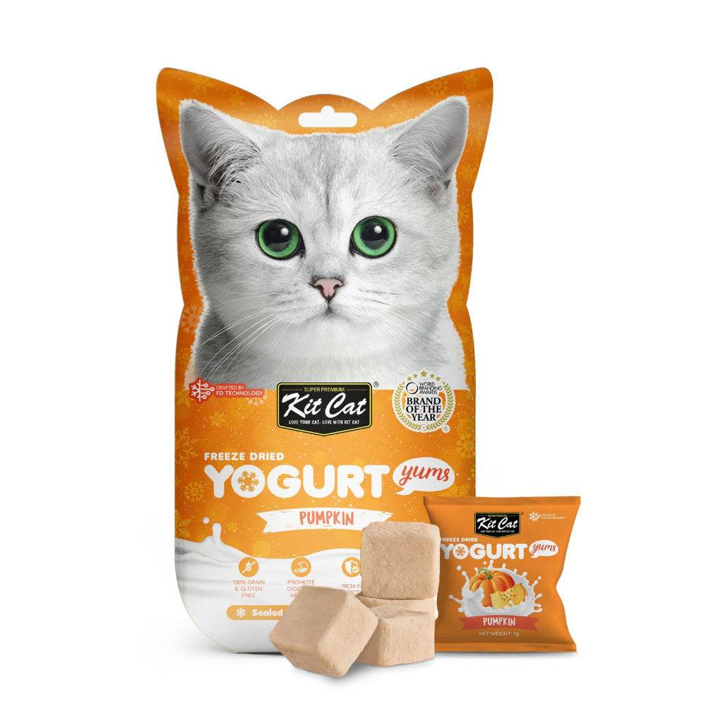 Kit Cat Yogurt Freeze Dried Cat Treats Pumpkin