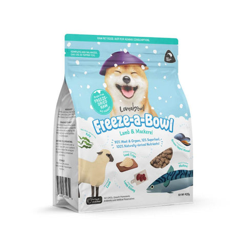 425g Loveabowl Freeze-a-Bowl Dried Dog Food Chick&Mackerel 425g