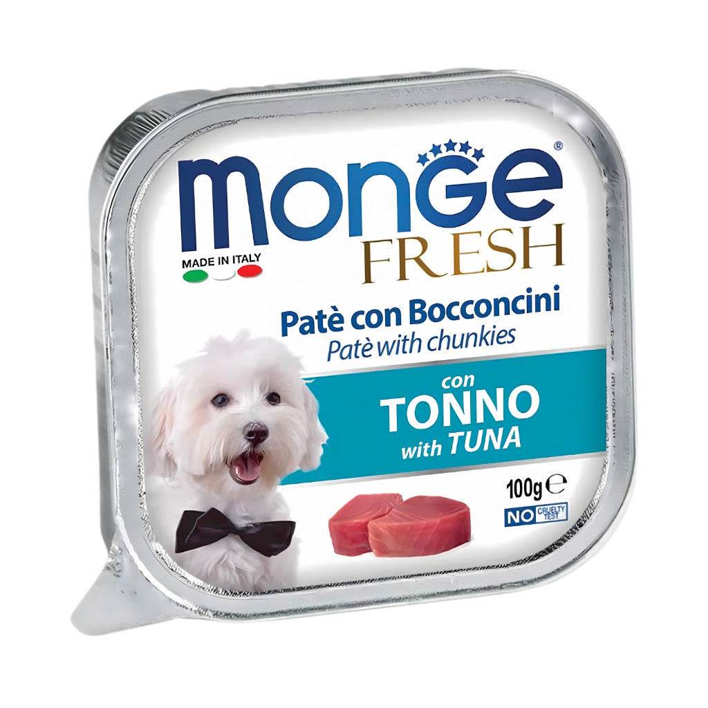 Monge Fresh Pate & Chunkies 100g – Premium Wet Dog Food Tuna