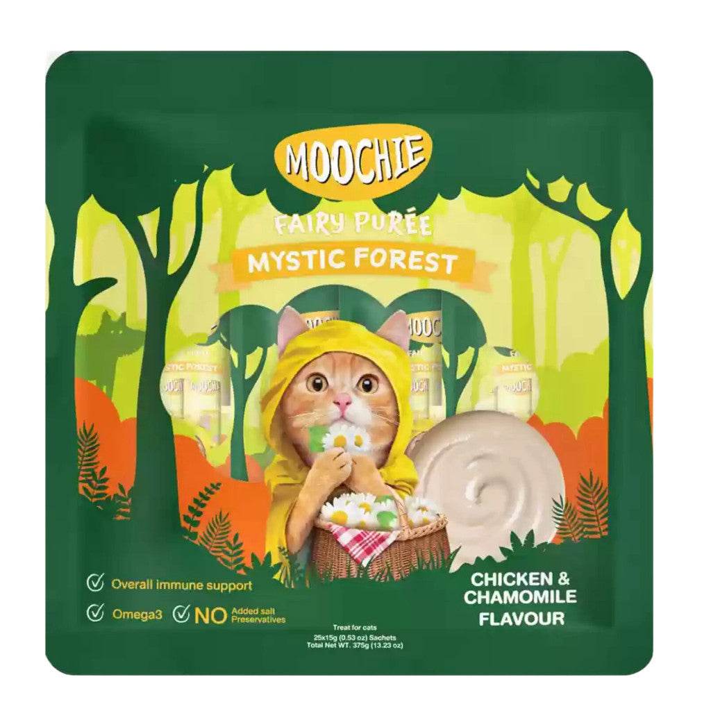 Moochie Cat Fairy Purée Cat Treats Large 15g Chicken Chamomile