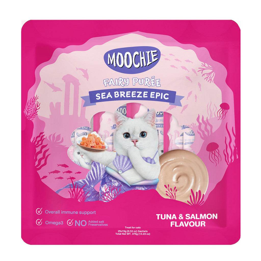 Moochie Cat Fairy Purée Cat Treats Large 15g Tuna Salmon